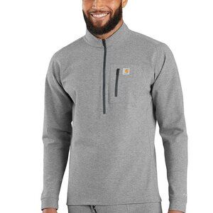 Carhartt Men's Base Force Heavyweight Quarter-Zip Jacket, Grey, Size Small  NWT